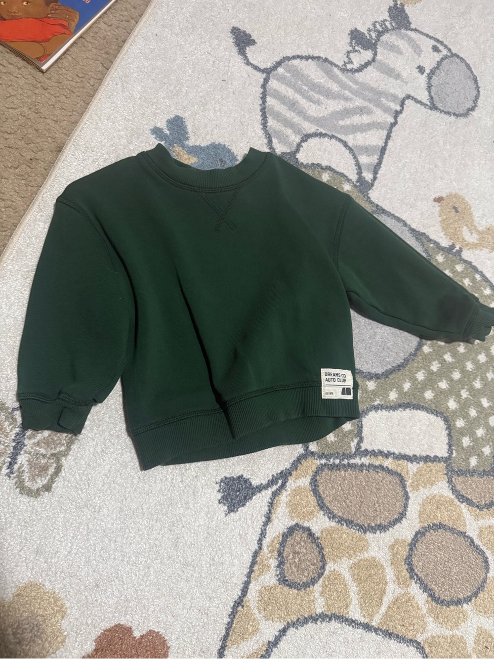 H&M Dark Green Kids Crewneck Sweatshirt